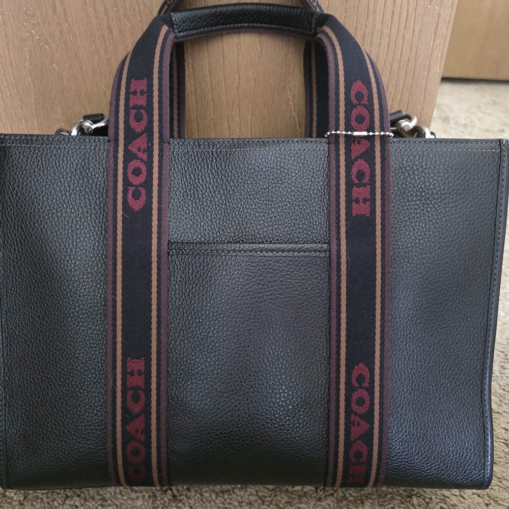 Coach Black Leather Men's Bag